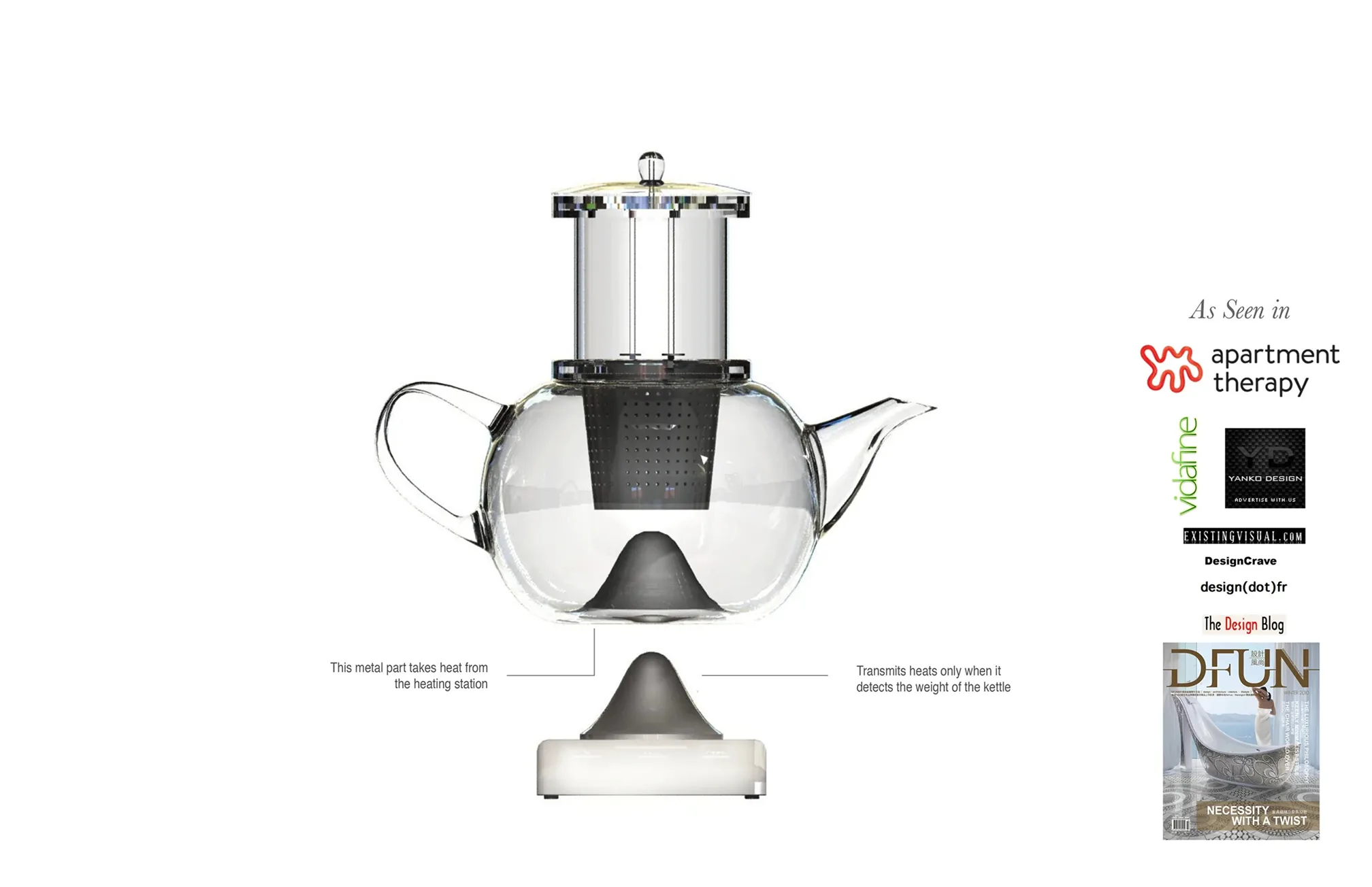 FALL portable tea maker and press coverage